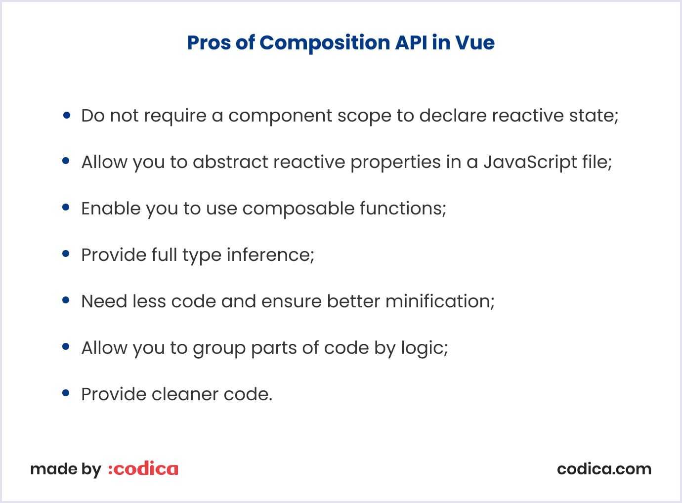 Advantages of Composition API in Vue