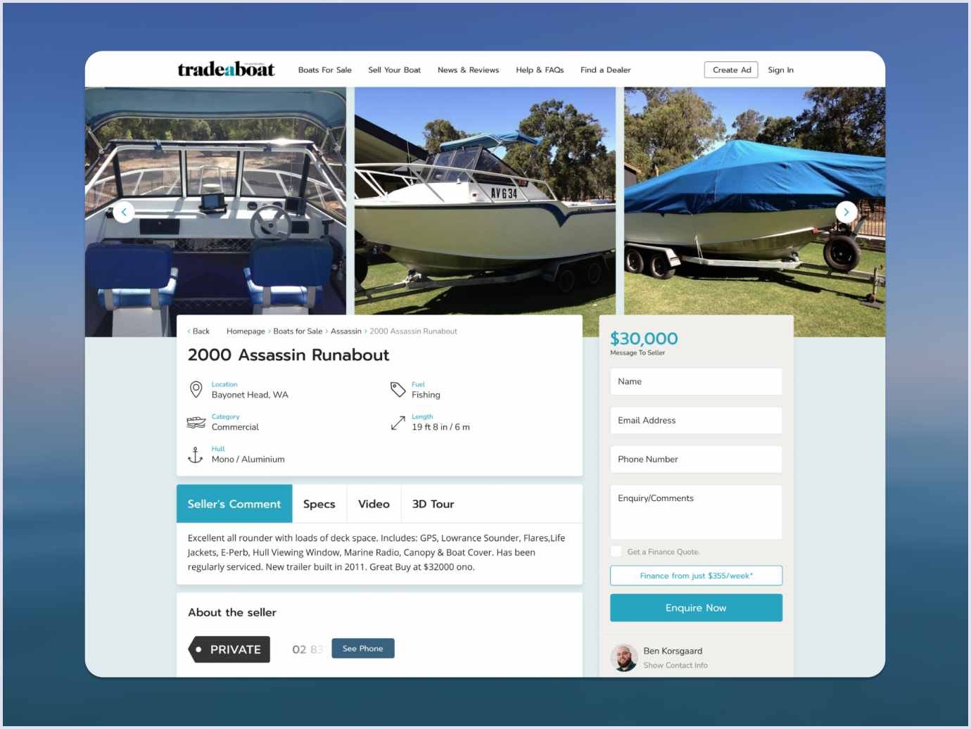 Trade A Boat boat selling website