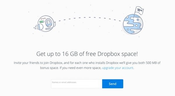 Referral system by Dropbox to attract buyers | Codica