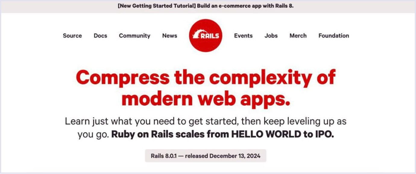 Ruby on Rails official homepage