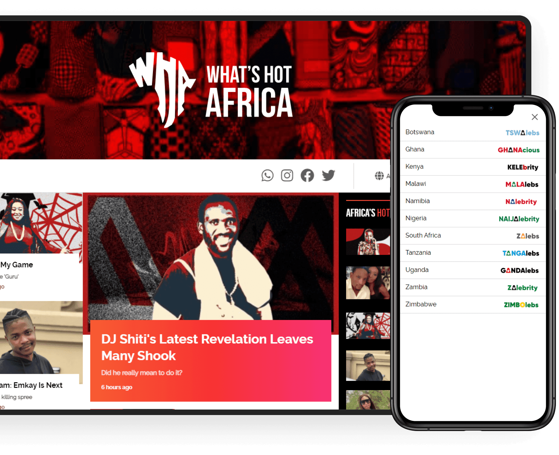 Multi-location news portal in Africa