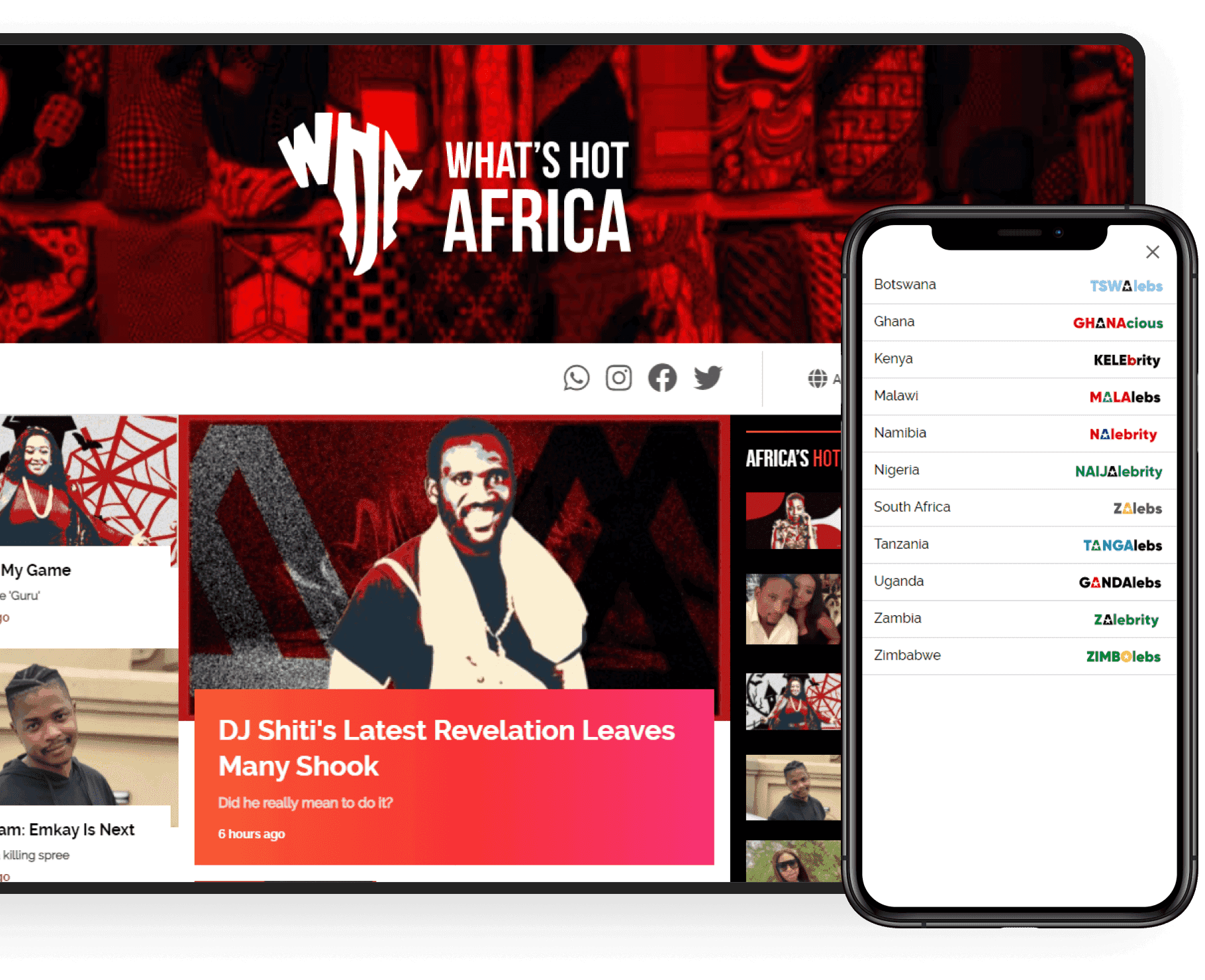 Multi-location news portal in Africa