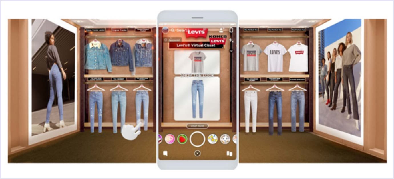 Kohl's Virtual Closet AI feature