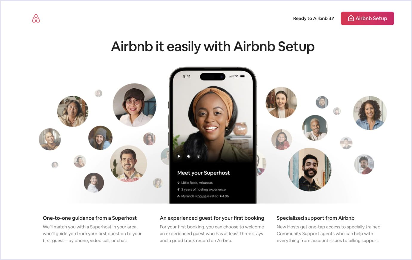 Airbnb website design principles