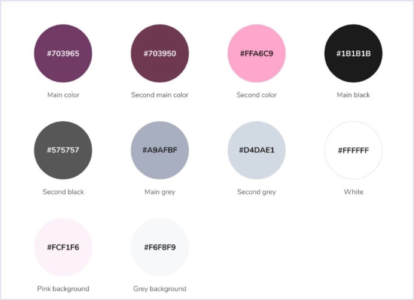 Color palette: PlanMyKids example