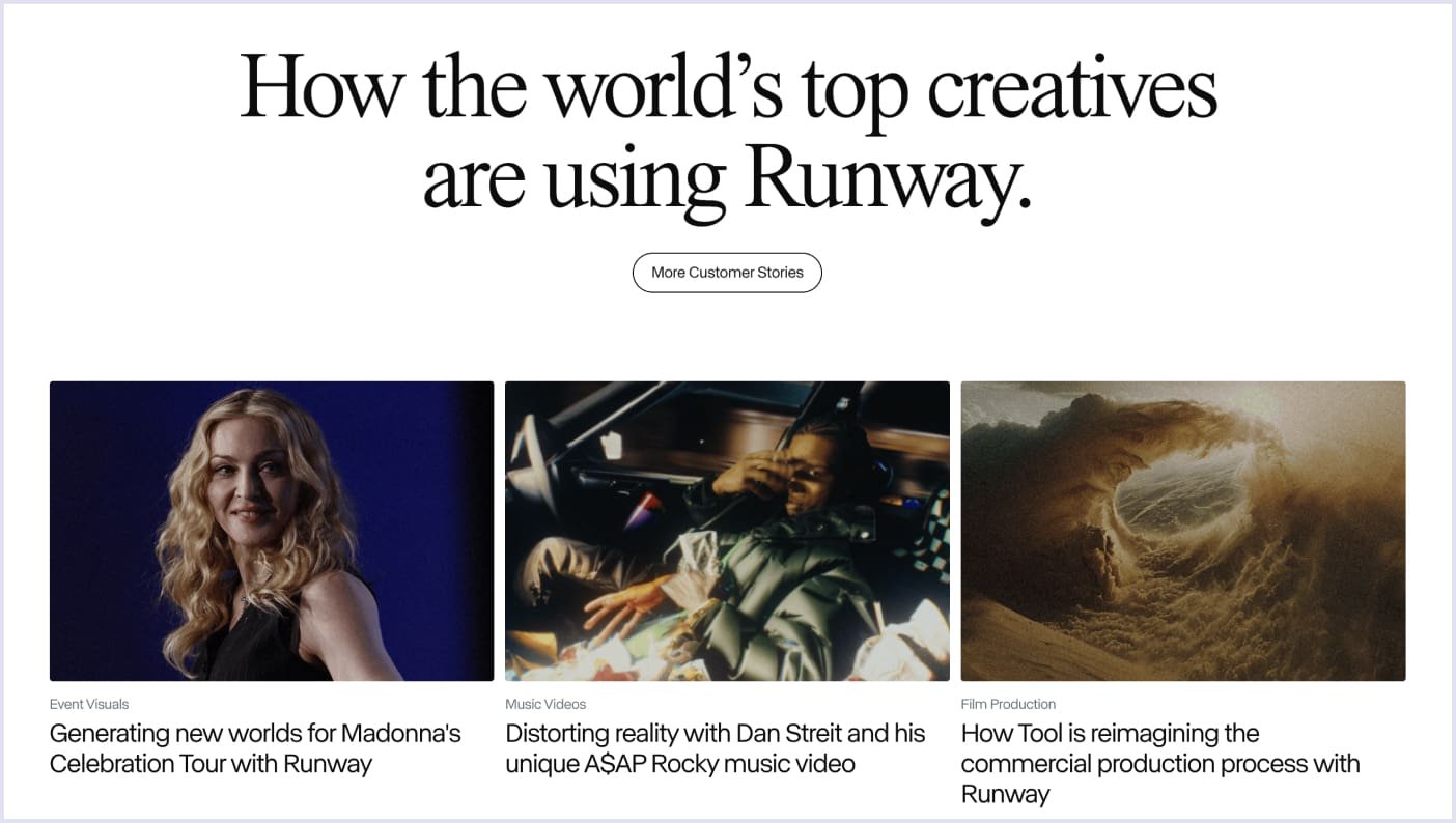 How Runway is being used