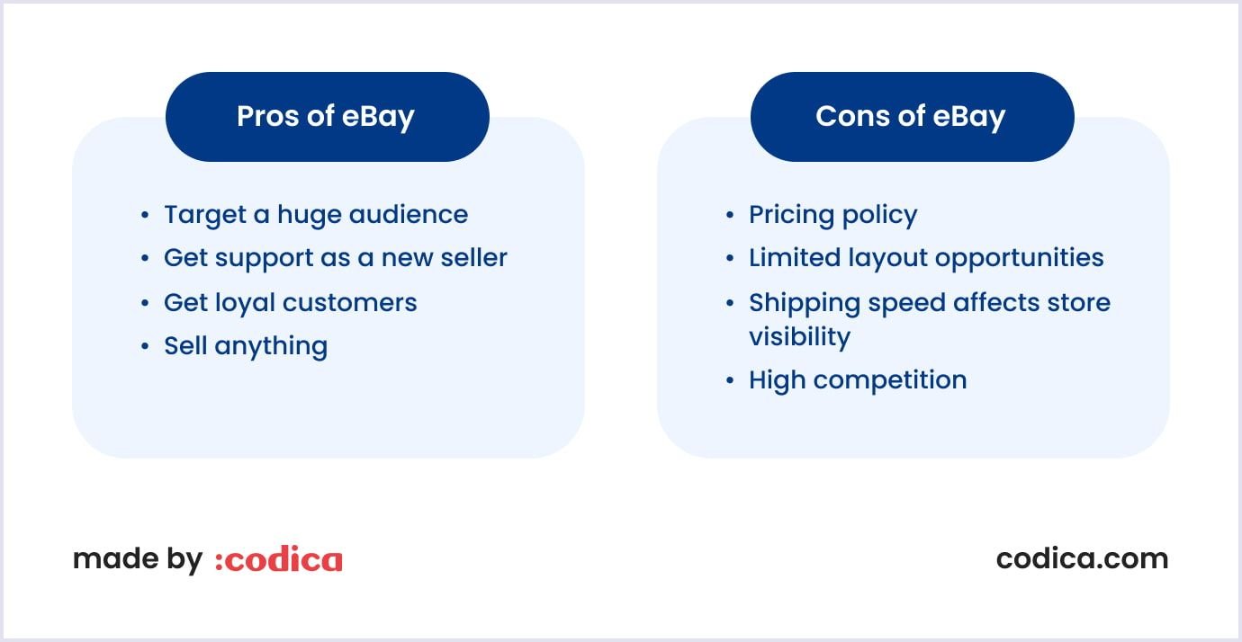 Advantages and disadvantages of eBay