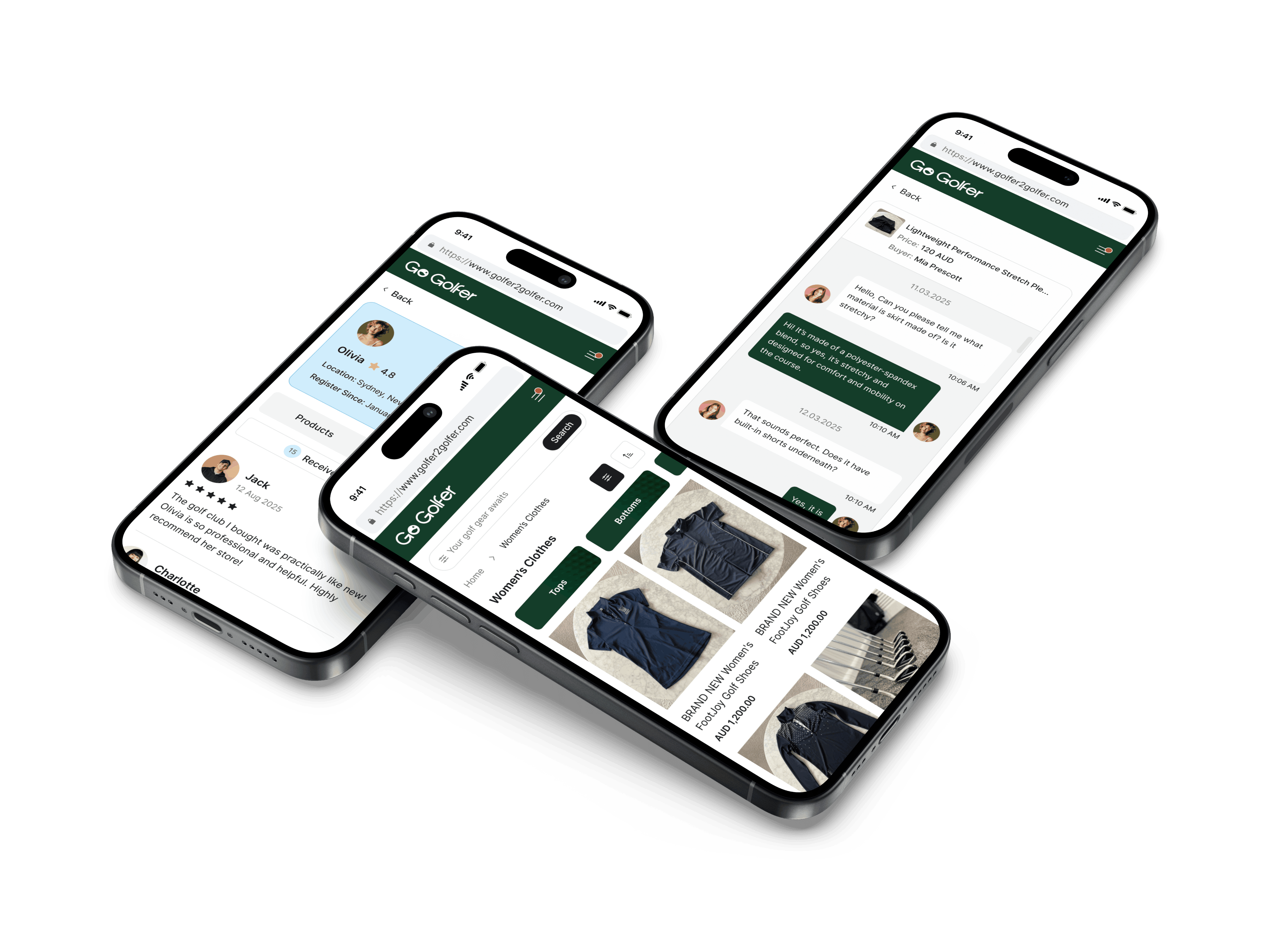 Go Golfer product on mobile devices | Codica Go Golfer product on mobile devices | Codica
