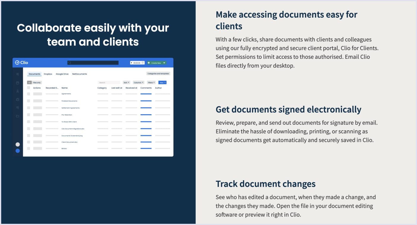 Example of a document management app