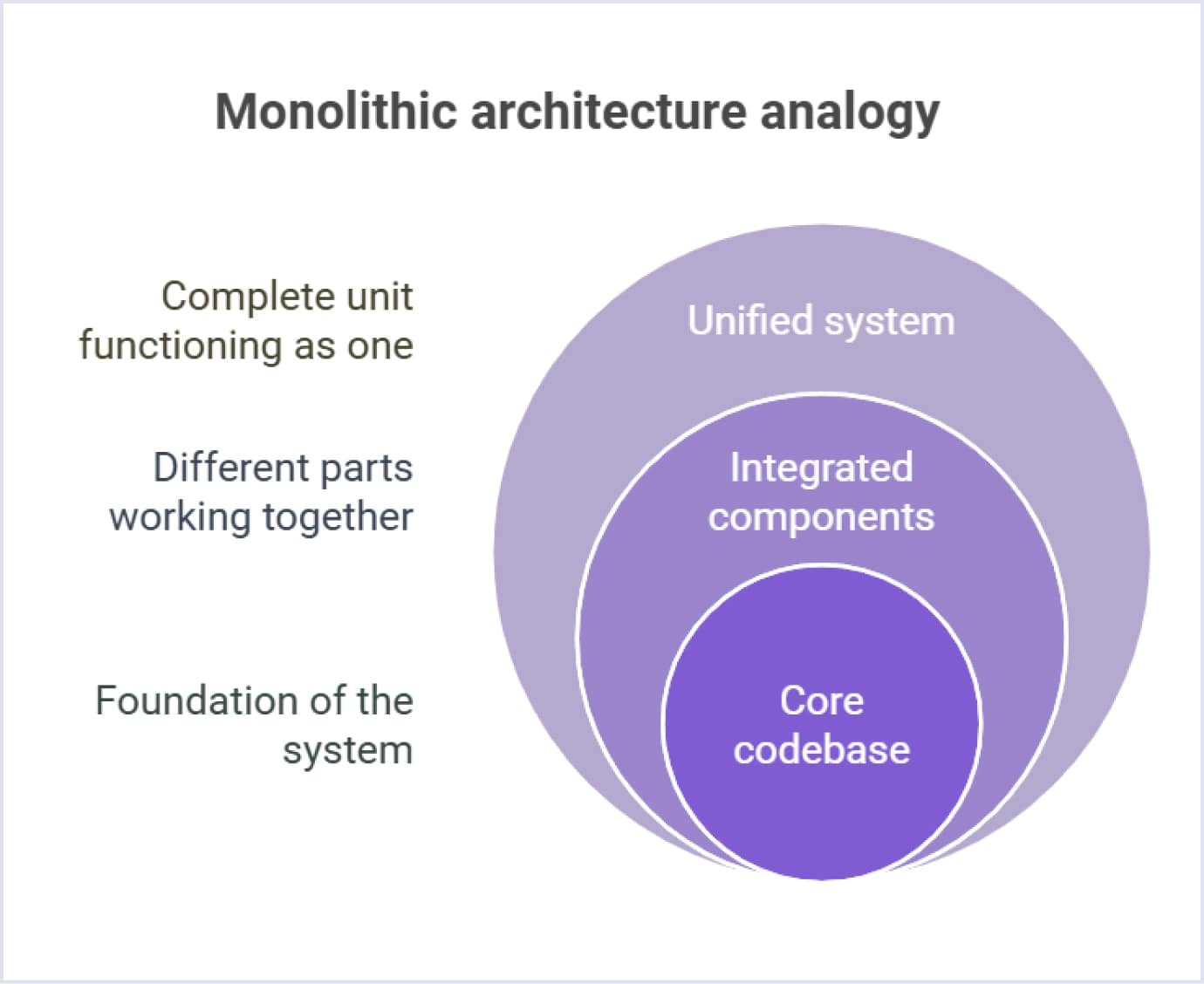 Monolithic architecture diagram