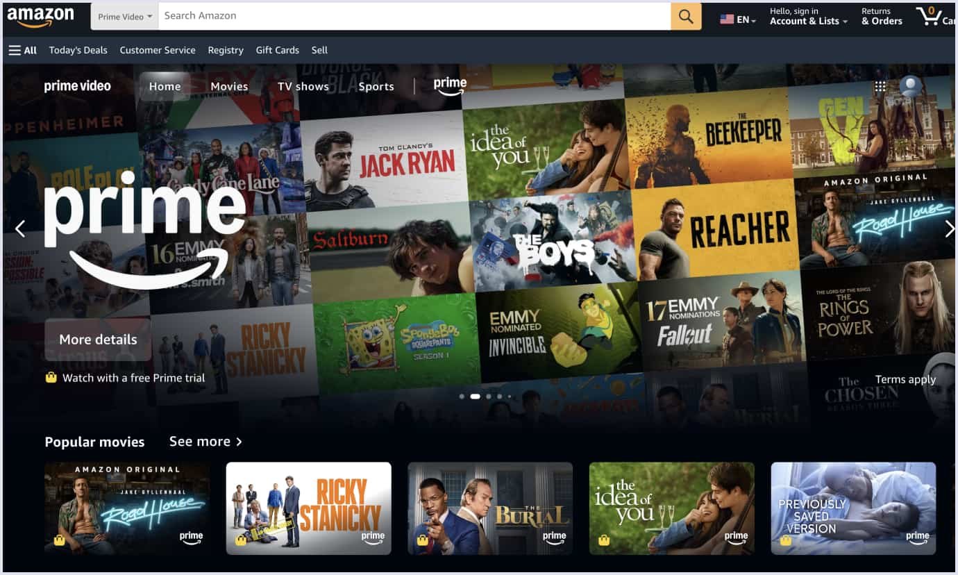 Amazon's streaming franchise