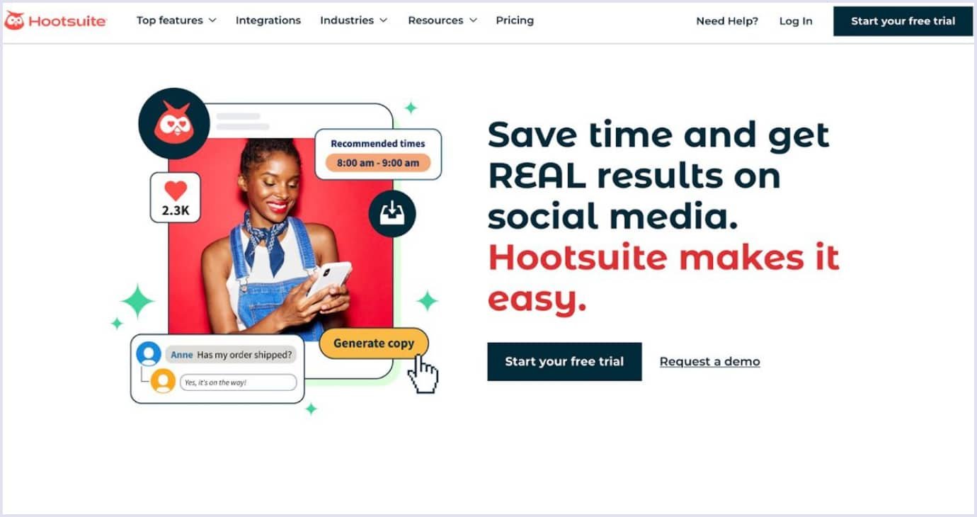 Hootsuite: SaaS social media platform