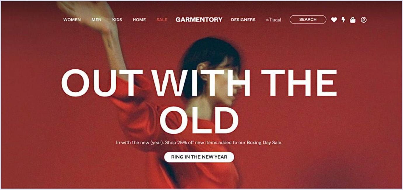 Spree ecommerce site Garmentory