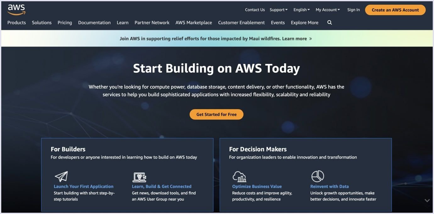 Amazon Web Services example