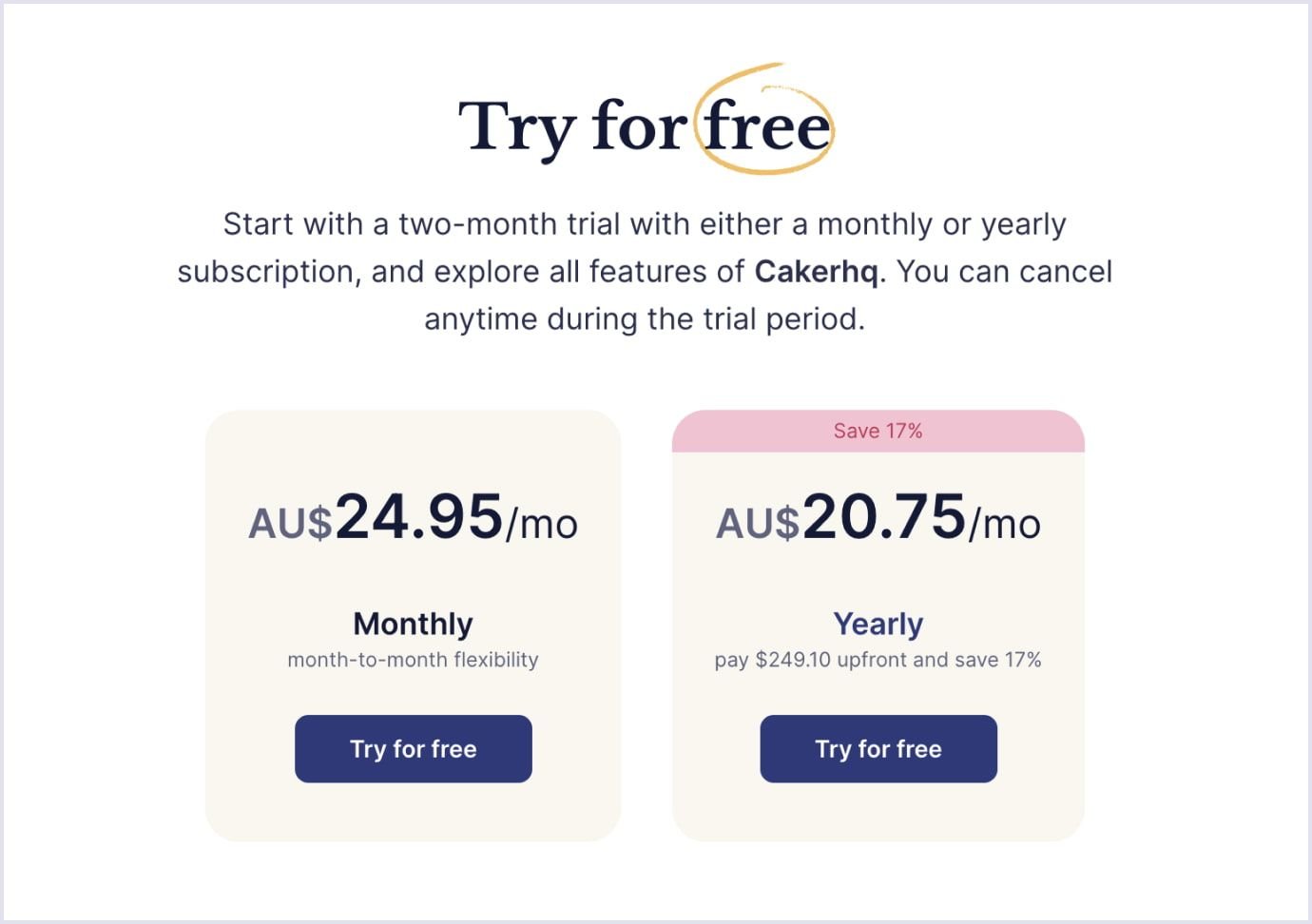 Subscription model by Codica
