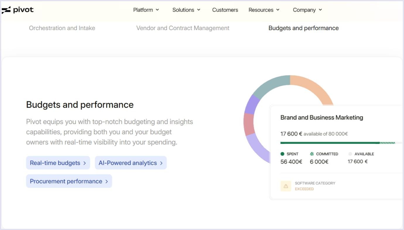 Pivot SaaS startup analytics Pivot SaaS startup budget and performance data delivery