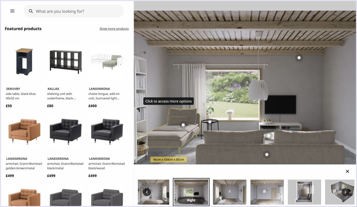 Example of AR solution made by IKEA