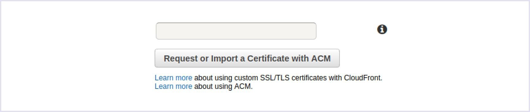 Getting a custom SSL certificate