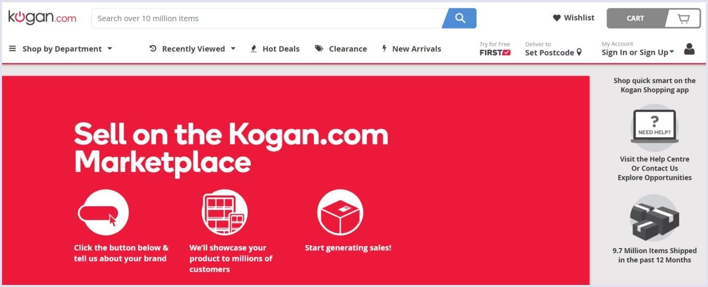 Kogan is a popular online marketplace in Australia