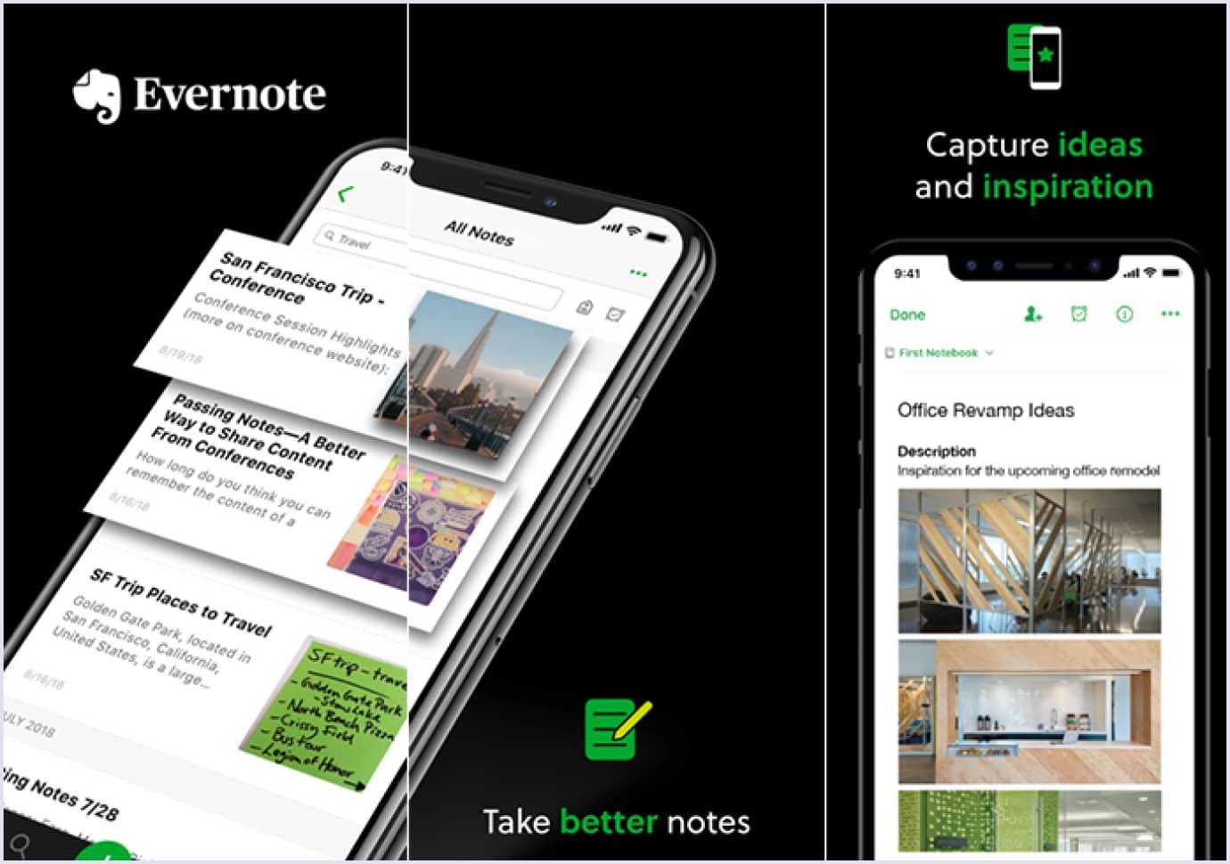 Example of a hybrid app by Evernote