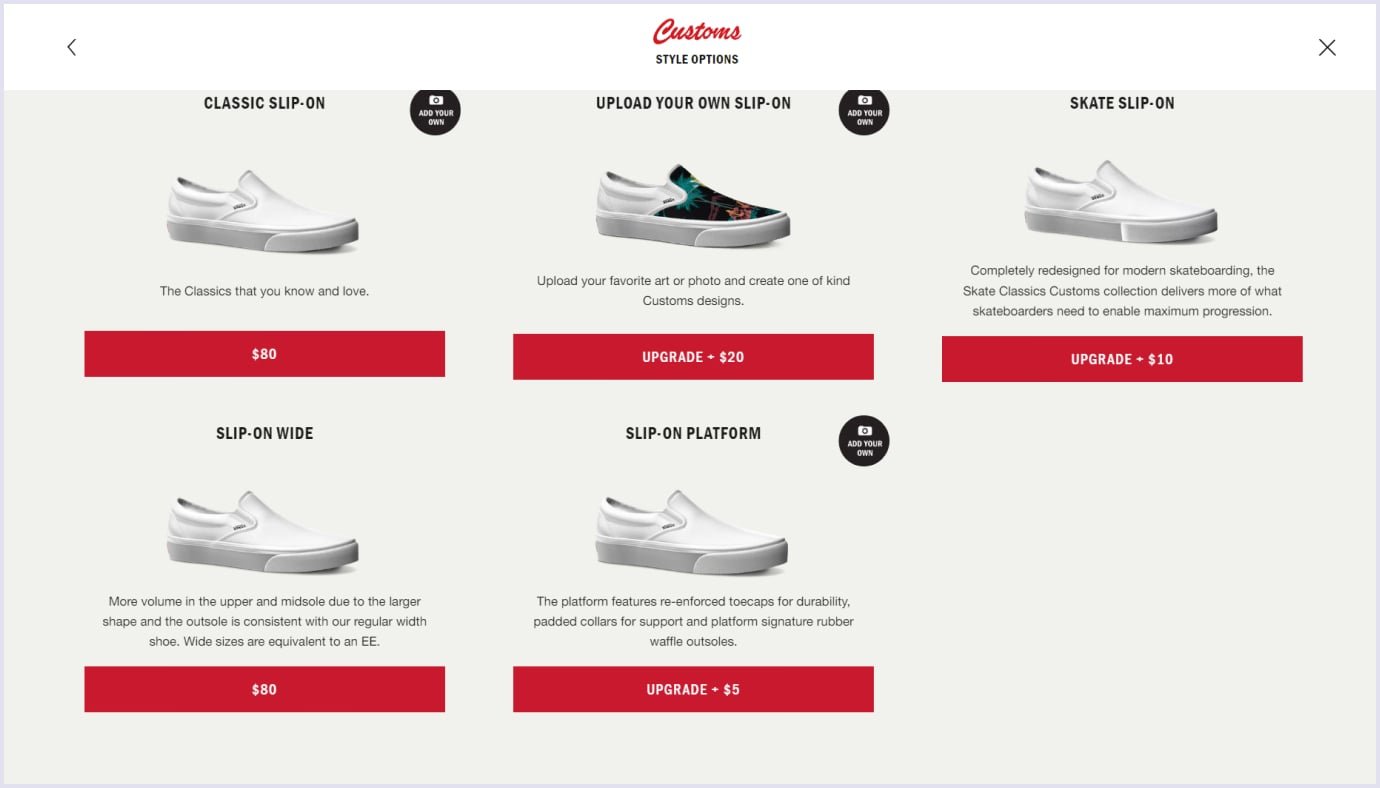 Personalization by Vans Customs as a marketplace trend