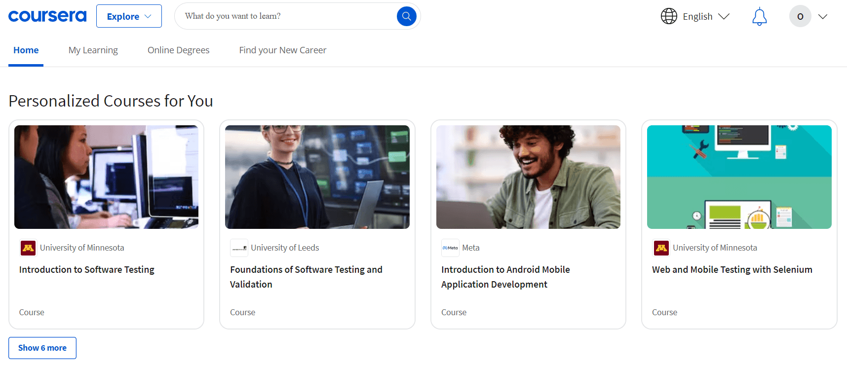 Coursera's recommendation feature with AI agents