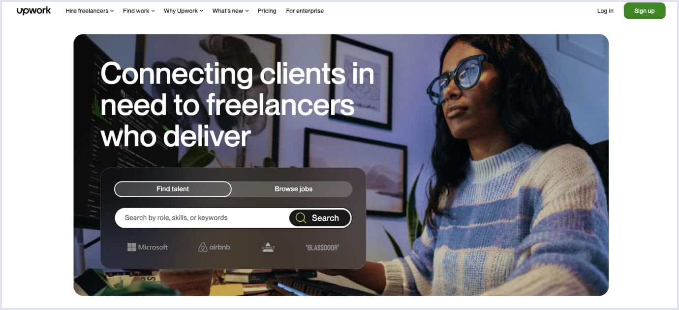 Upwork homepage Homepage Upwork