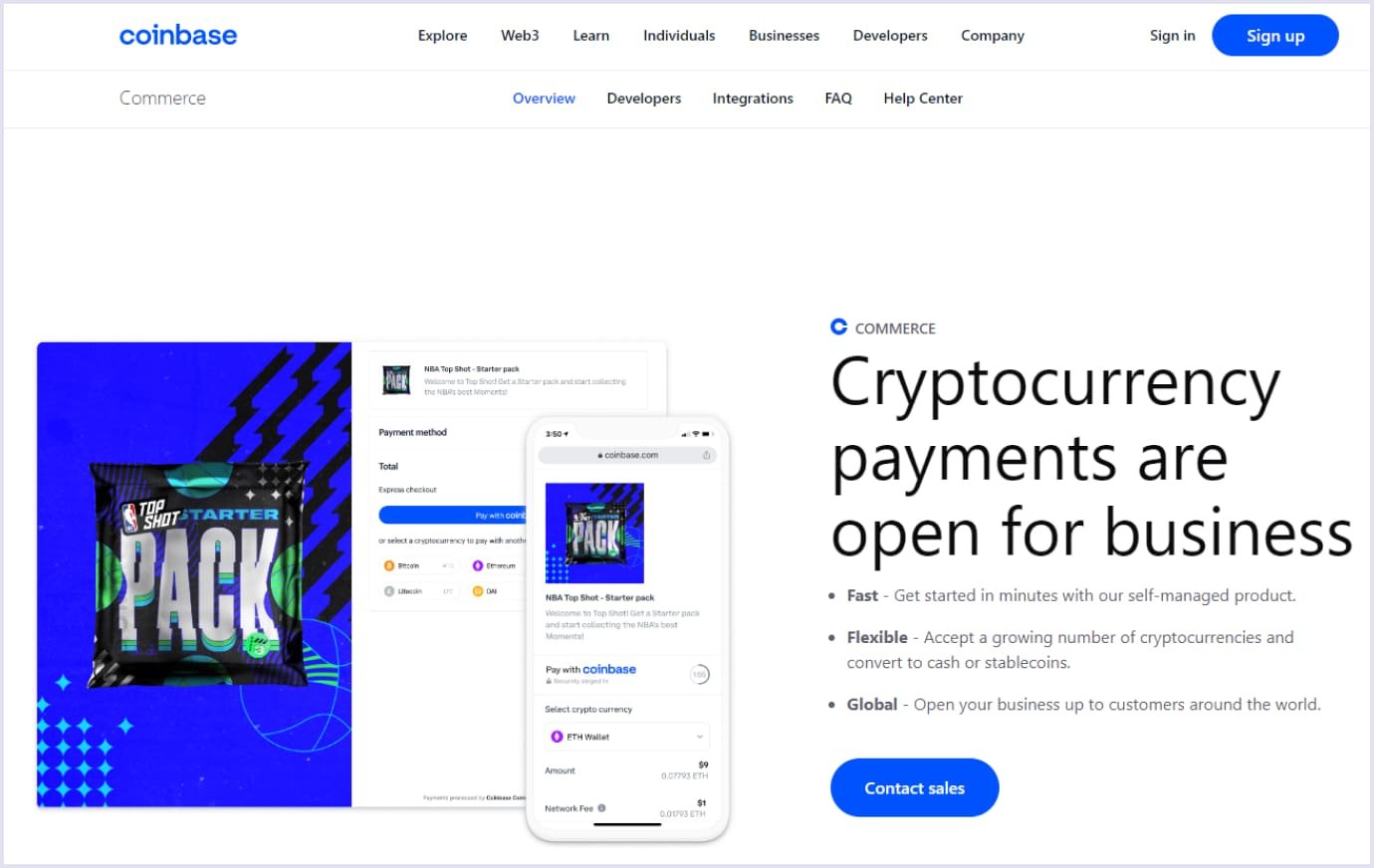 One of the best payment solutions is Coinbase Commerce