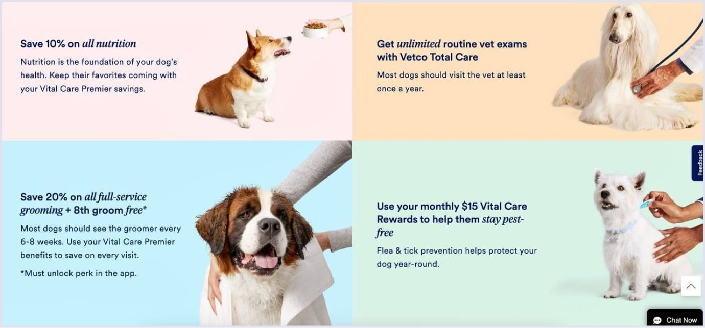 Petco’s pet wellness subscription offering grooming, nutrition, and routine vet care