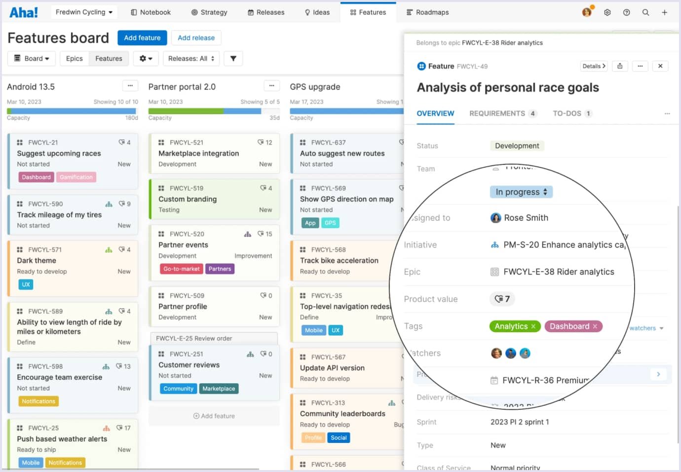 What epics roadmap looks like