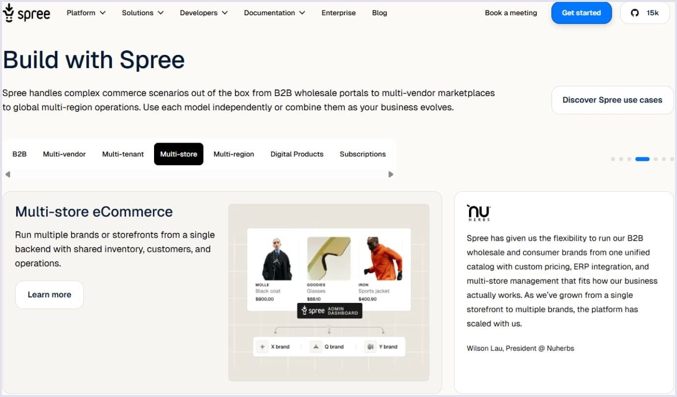 Spree Commerce features for ecommerce website development Spree Commerce for ecommerce website development