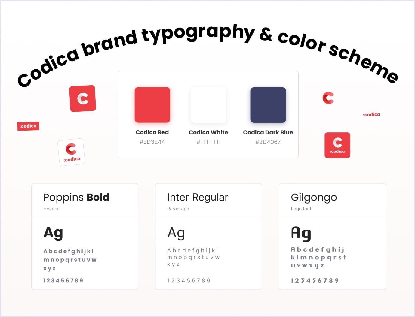 Codica typography and palette