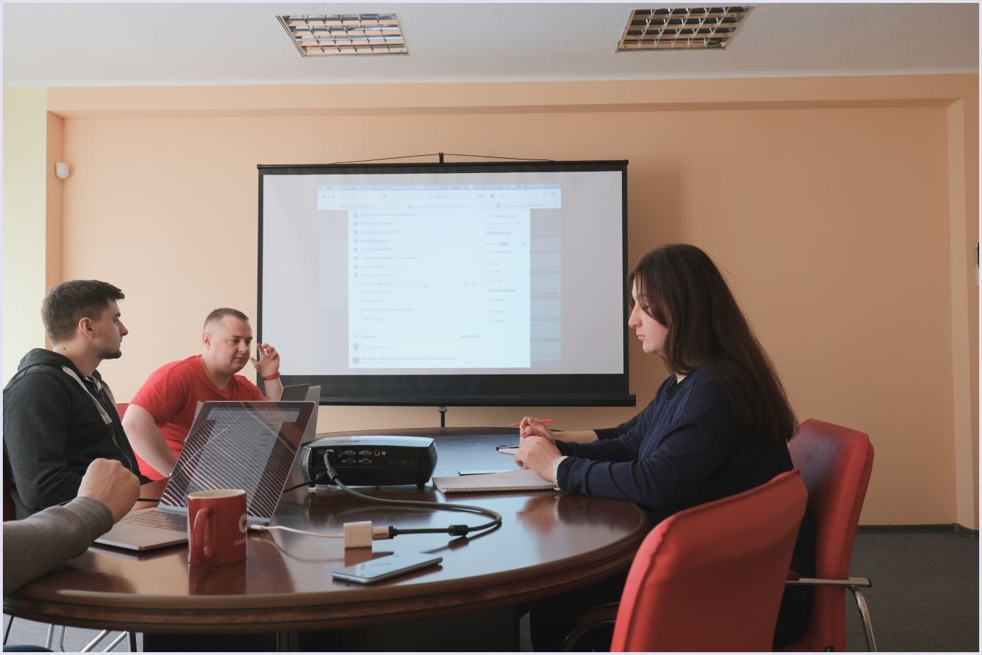 Daily meeting of the Ukrainian development company